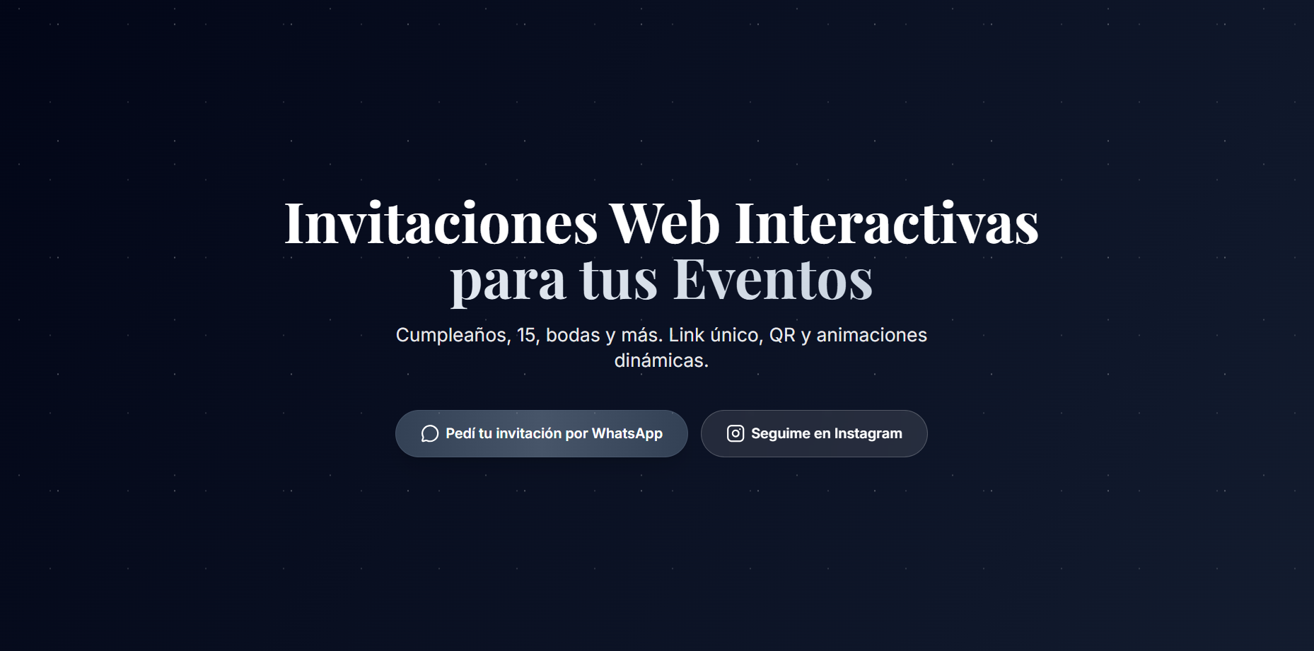 Eventos e Invitaciones Web